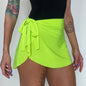 Neon Green Ballet Wrap Skirt - Demi