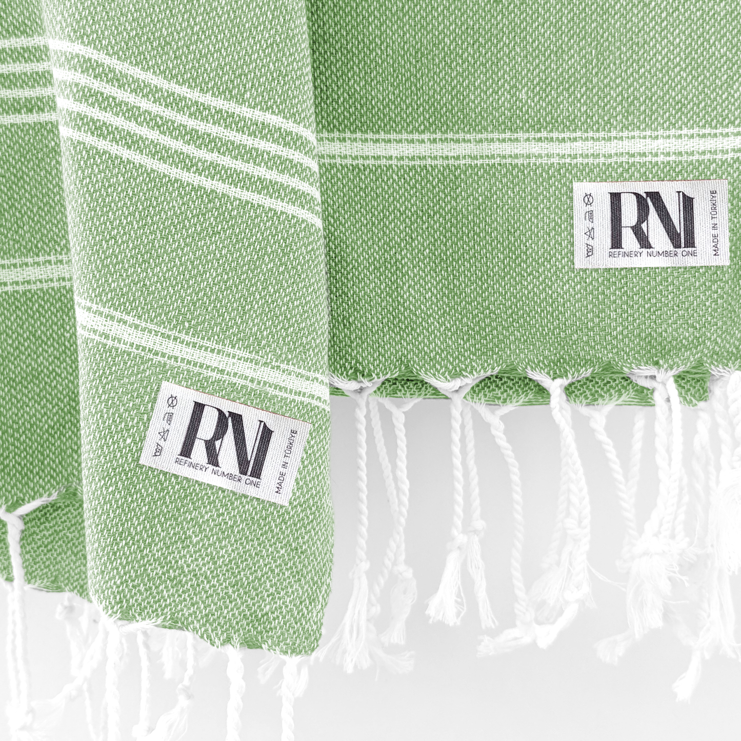 Istanbul Classic Turkish Hand Towel Set of 2 for Kitchen, Bath, Beach, Gym, and Yoga 17"x30"