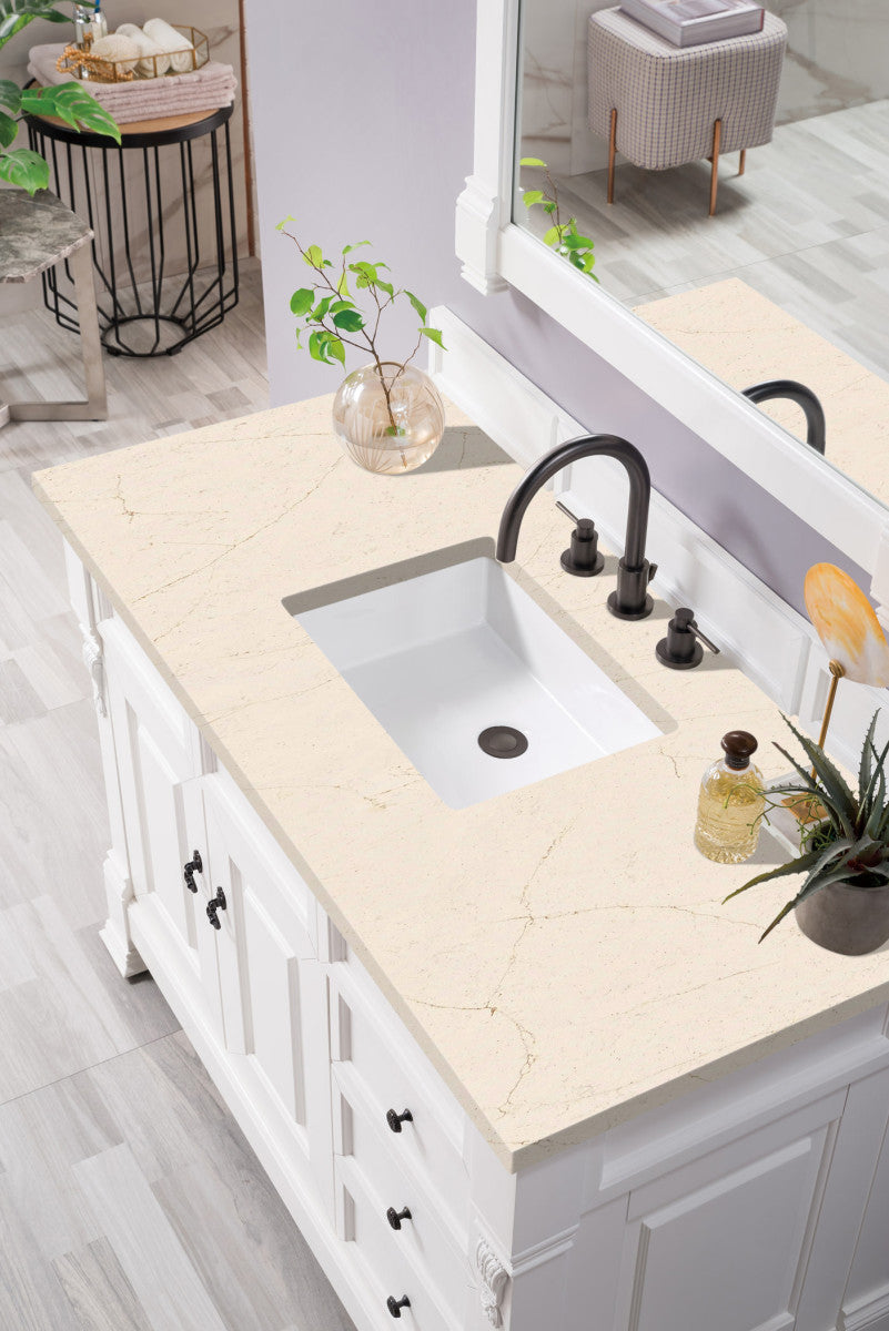 Brookfield 48" Single Vanity Cabinet, Bright White