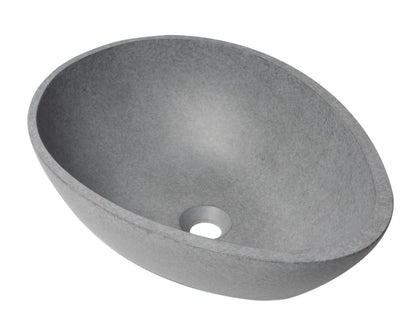 ALFI brand  ABCO21O 21" Solid Concrete Tear Drop Above Mount Vessel Sink