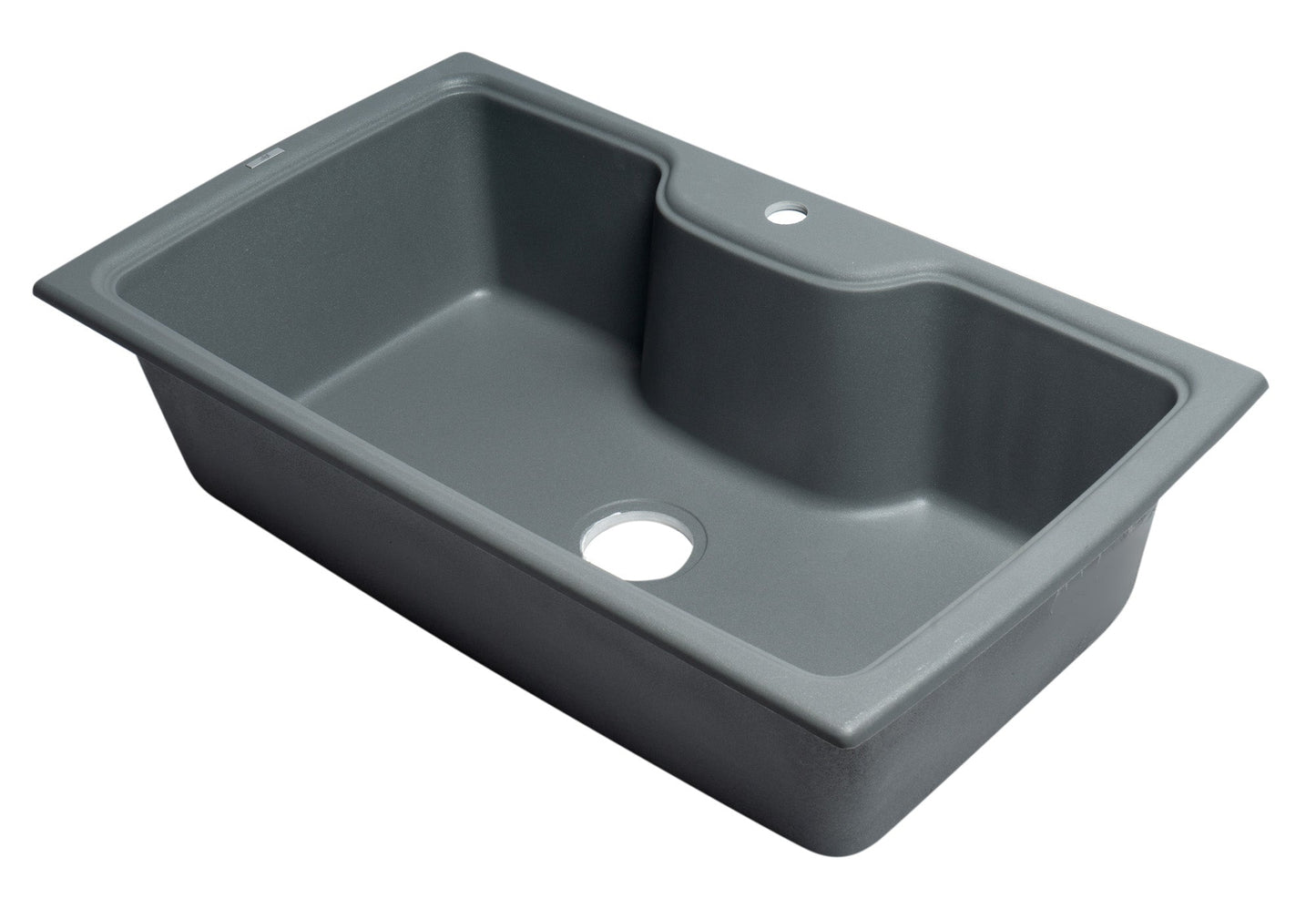 ALFI brand AB3520DI 35" Drop-In Single Bowl Granite Composite Kitchen Sink