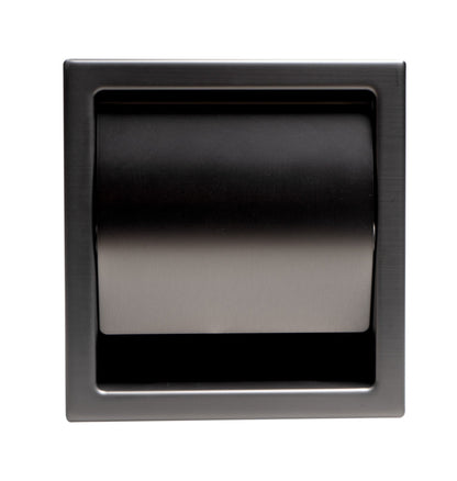 ALFI brand ABTPP77 Stainless Steel Recessed Toilet Paper Holder with Cover