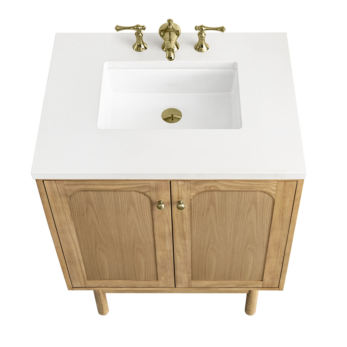 Laurent 30" Single Vanity Cabinet, Light Natural Oak