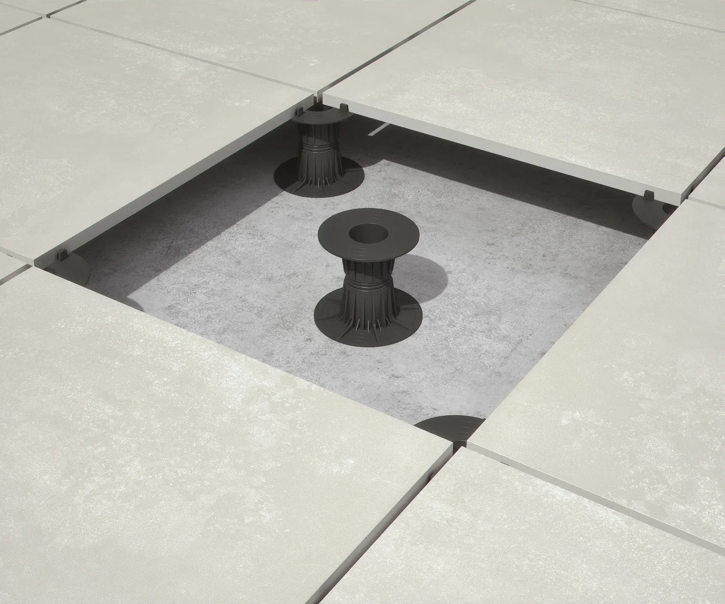 Pedestal System for Porcelain Pavers and Decking