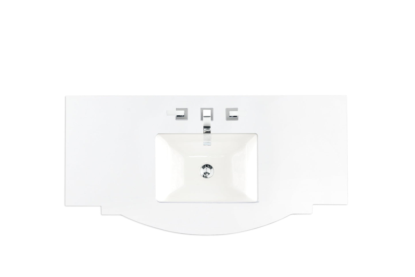 46" Single Top, 3 CM Silestone White Zeus Silestone