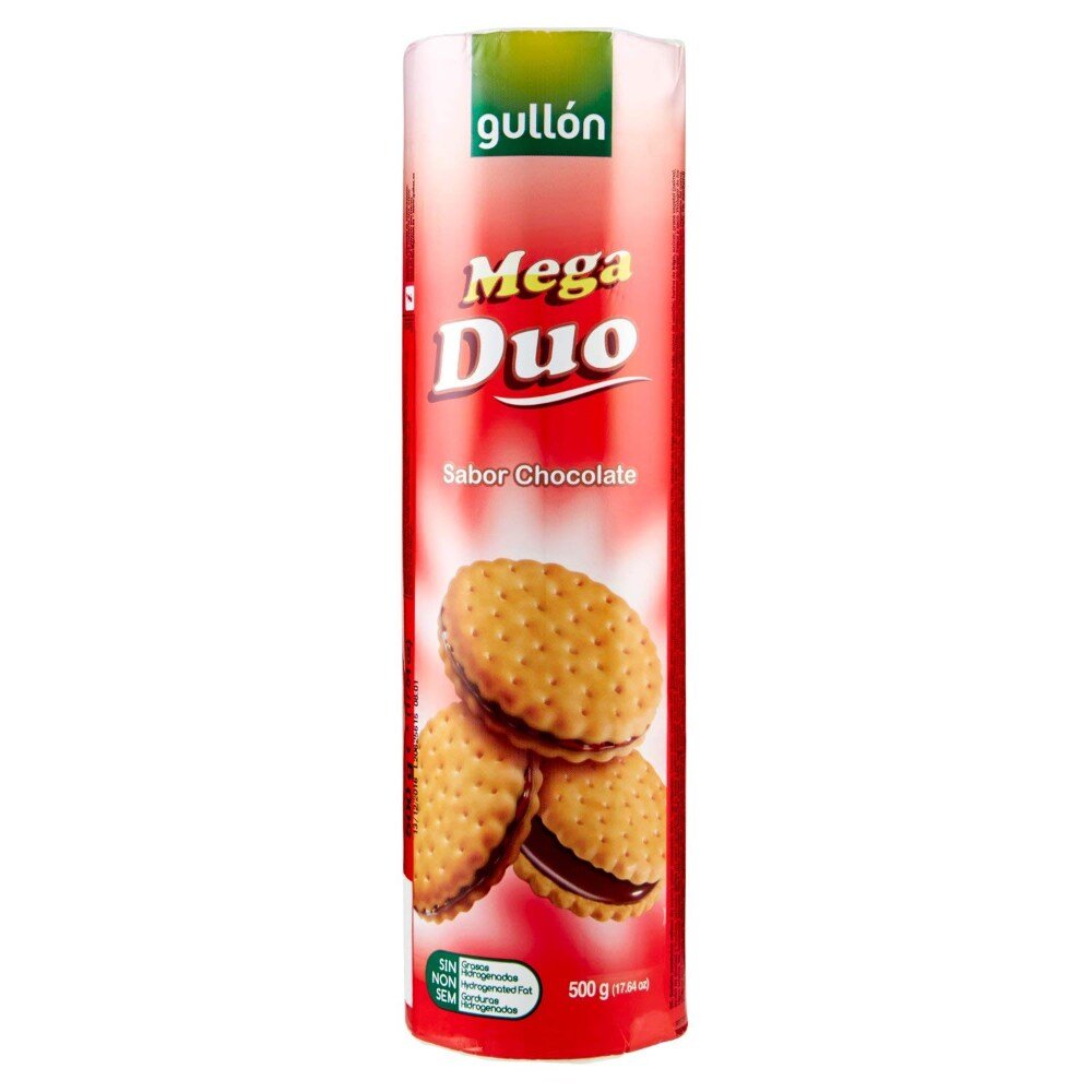 Gullon Mega Dueto Chocolate Cream Sandwich Cookies Packages