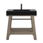 Auburn 36" Single Sink Console, Weathered Timber