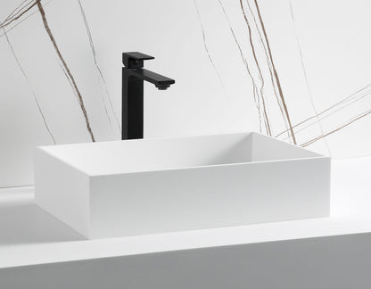 ALFI brand  ABRS2014 20" x 14" White Matte Solid Surface Resin Sink