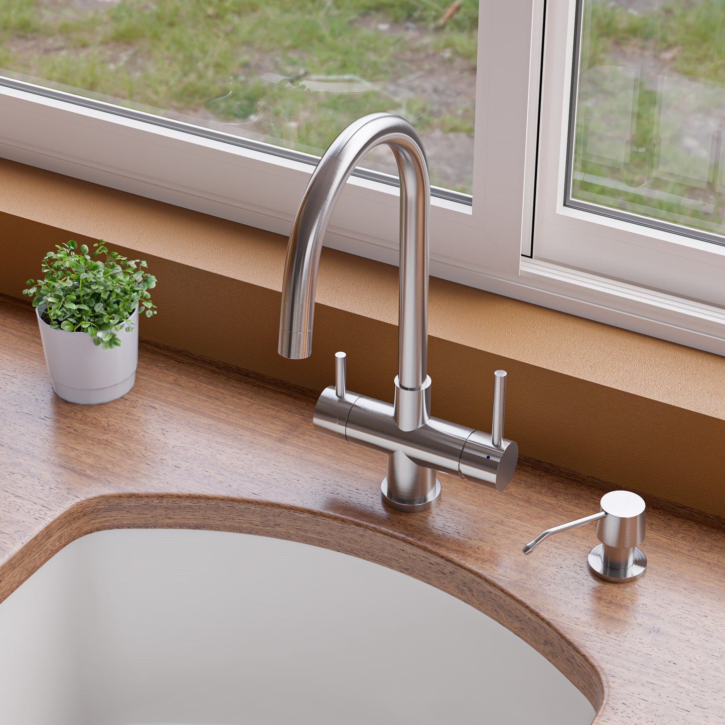 ALFI brand AB5004 Stainless Steel Modern Soap Dispenser