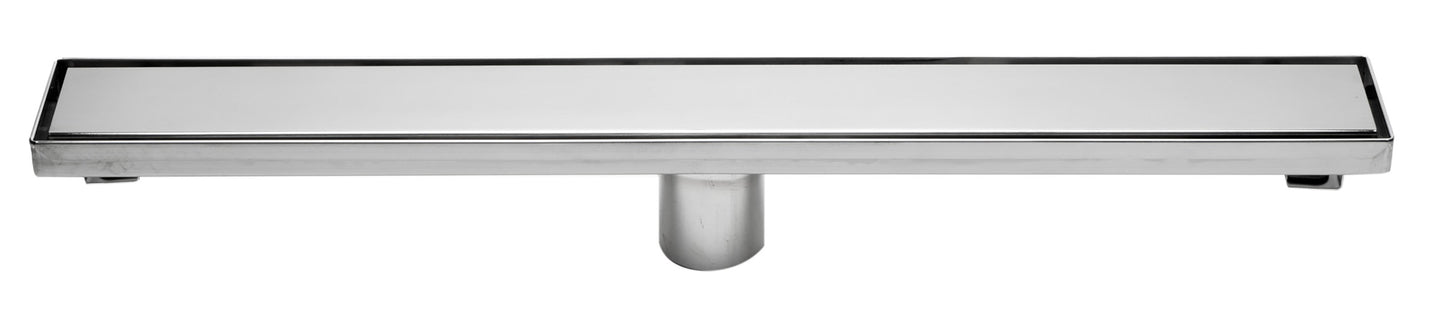 ALFI brand  ABLD24B-PSS 24" Modern Polished Stainless Steel Linear Shower Drain with Solid Cover