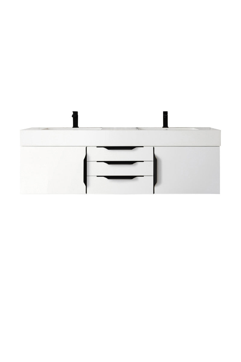 Columbia 59" Double Wall Mount Vanity Cabinet