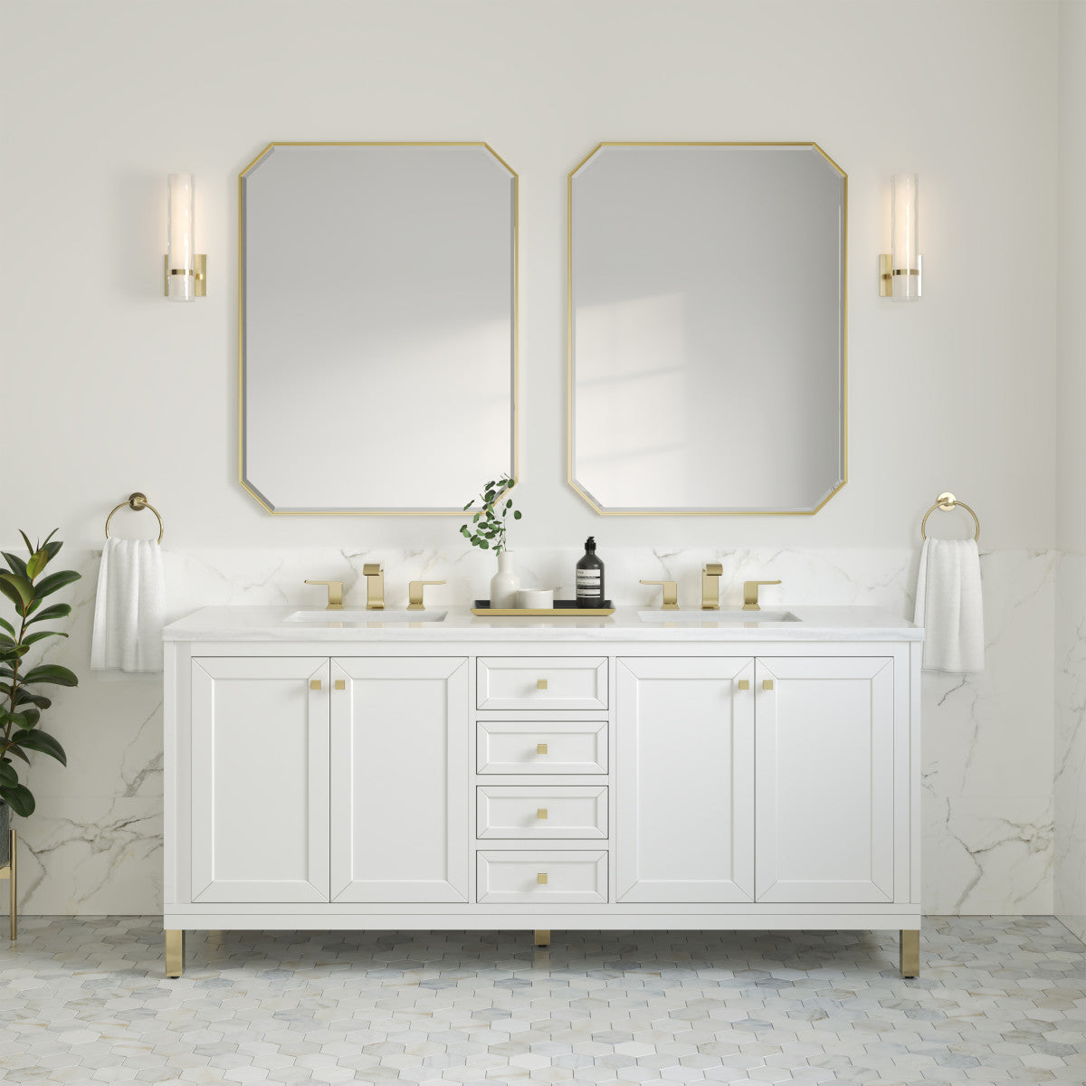 Chicago 72" Double Vanity Cabinet