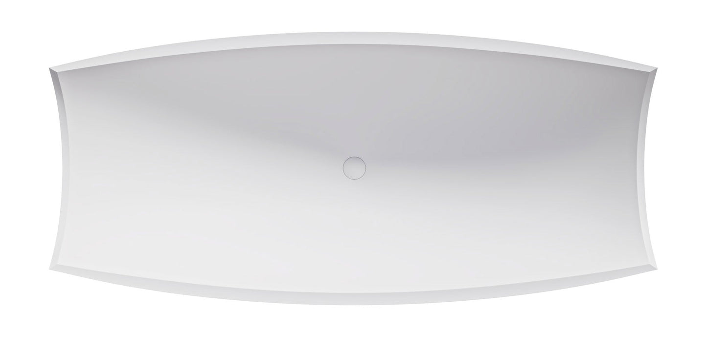ALFI brand HammockTub2 HammockTub2 71" Solid Surface Resin Suspended Wall Mounted Hammock Bathtub