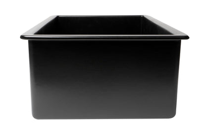 ALFI brand ABF3219SUD 32" x 19" Fireclay Single Bowl Undermount / Drop In Kitchen Sink w Grid