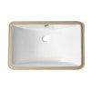 ALFI brand  ABC603 White 24" Rectangular Undermount Ceramic Sink