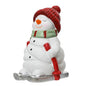Terracotta Snowman Ornament - On Skis