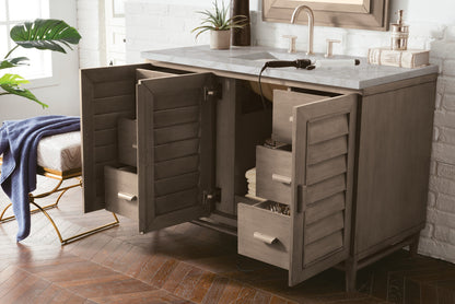 Portland 48" Single Vanity Cabinet, Whitewashed Walnut