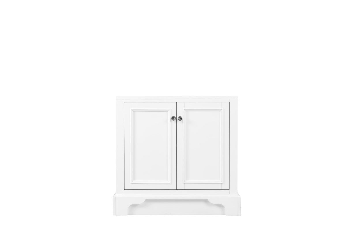 De Soto 30" Hutch Base for Double Tower Hutch, Bright White