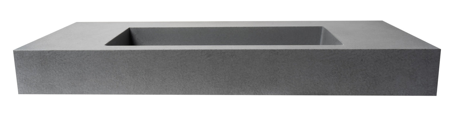 ALFI brand  ABCO48R 48" Solid Concrete Rectangular Countertop Sink