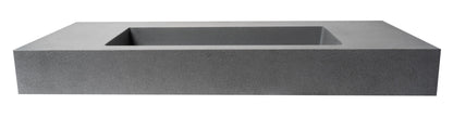 ALFI brand  ABCO48R 48" Solid Concrete Rectangular Countertop Sink