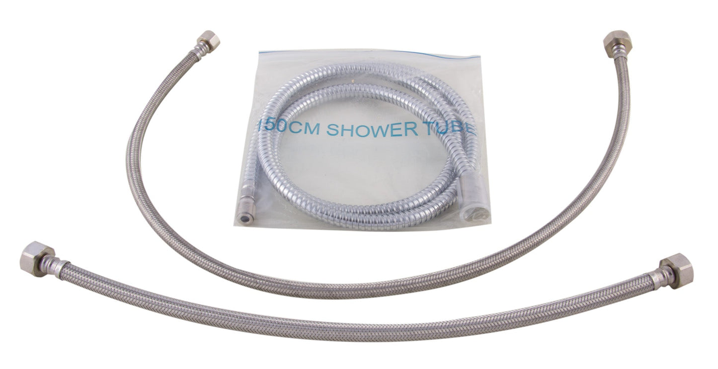ALFI brand AB2464 Deck Mounted 3 Hole Tub Filler & Shower Head