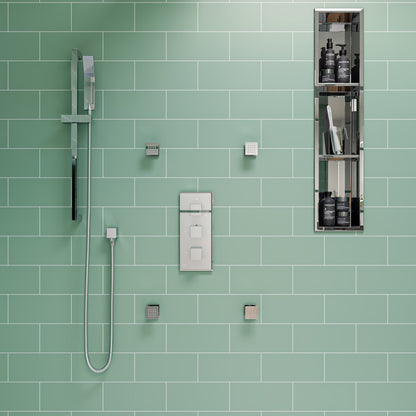 ALFI brand ABN0836 8 x 36 Vertical Triple Shelf Bath Shower Niche