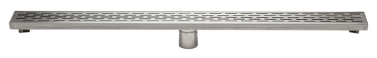ALFI brand  ABLD36C 36" Modern Stainless Steel Linear Shower Drain with Groove Holes