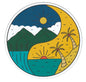 Large Flex Magnet - Yin Yang - Mountains and Beach