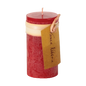 Cranberry Timber Pillar Candle - 2x2x4