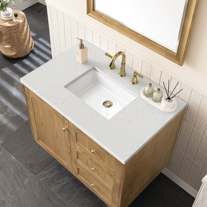 Laurent 36" Single Vanity Cabinet, Light Natural Oak