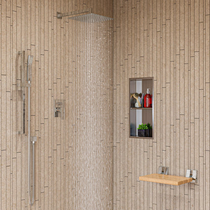 ALFI brand RAIN12S 12" Square Ultra-Thin Rain Shower Head