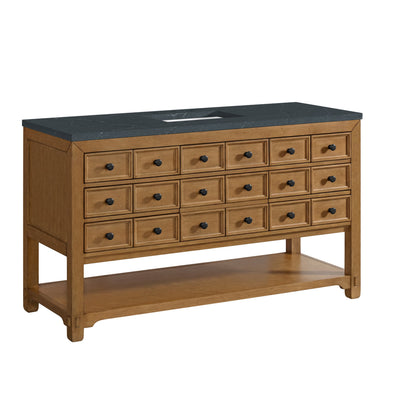 Malibu 60" Single Vanity Cabinet, Amber Birch