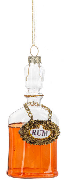 Liquor Bottle Ornament - Vintage Rum Edition