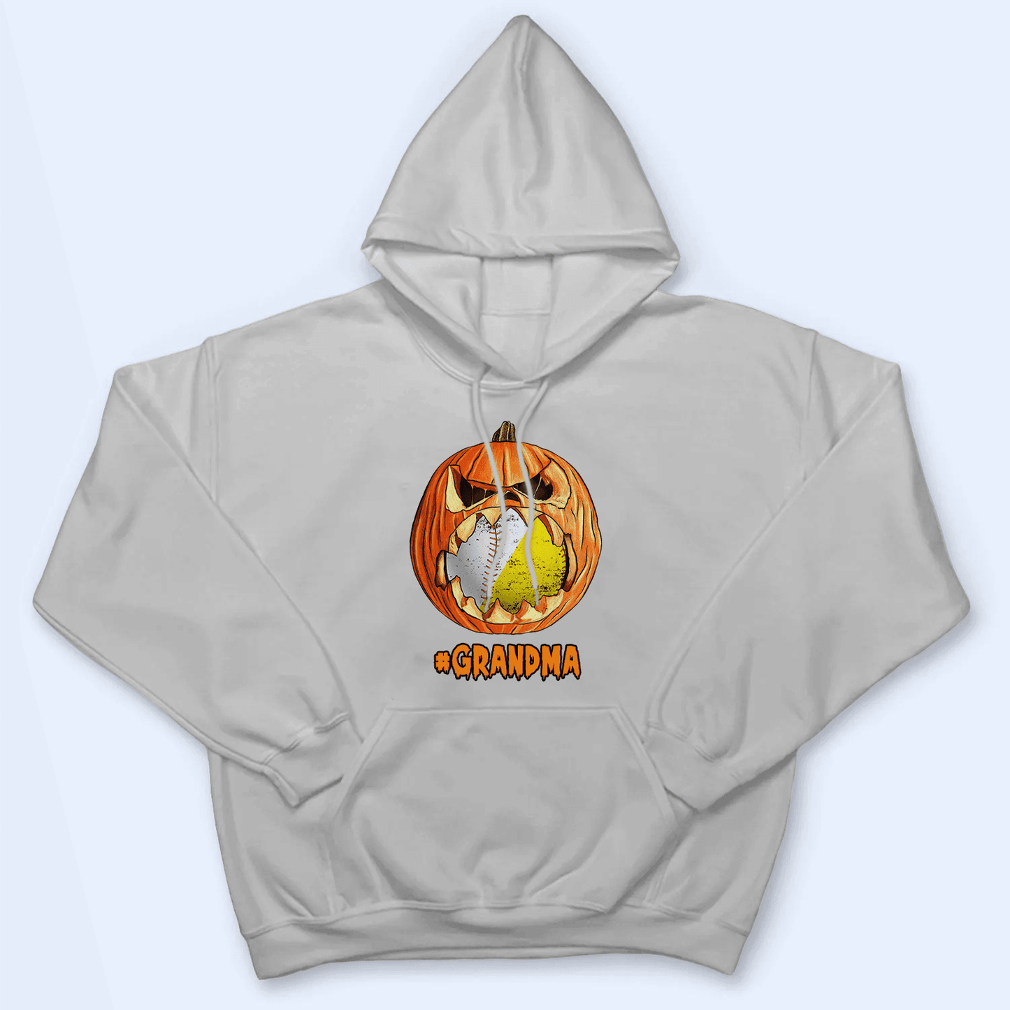 Halloween Pumpkin Sport -  Personalized Custom T Shirt - Gift for Sport Grandma/Nana/Mimi, Mom, Wife, Grandparent, Granddaughter