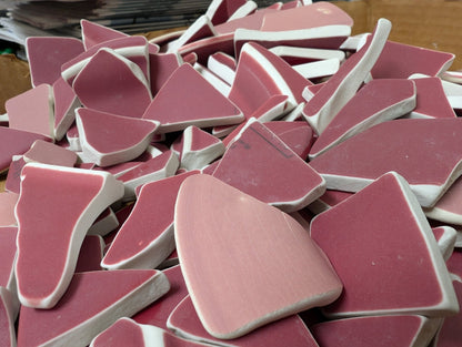 Hand Tumbled Pottery Pieces- Mosaic Crafts