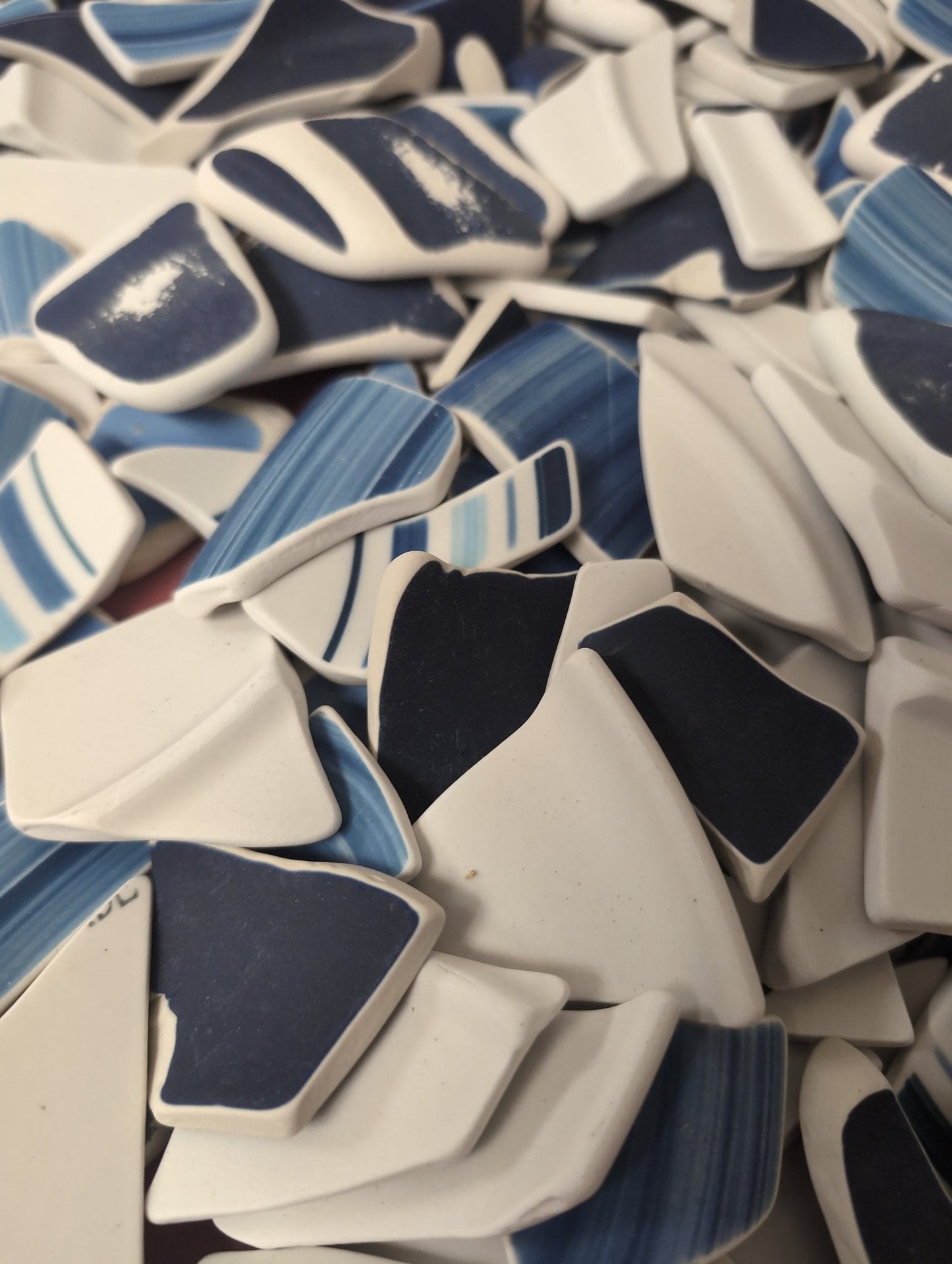 Hand Tumbled Pottery Pieces- Mosaic Crafts