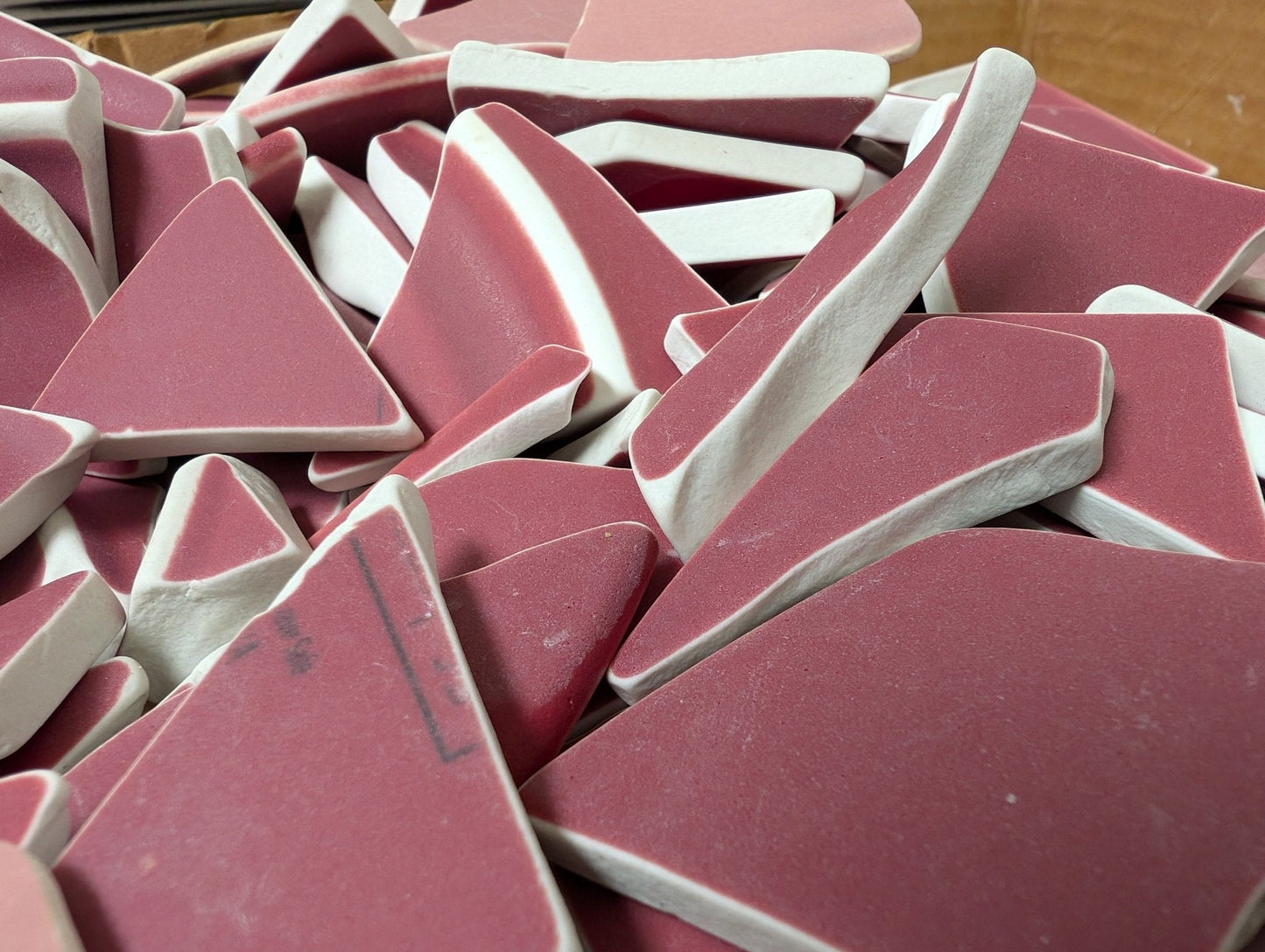 Hand Tumbled Pottery Pieces- Mosaic Crafts