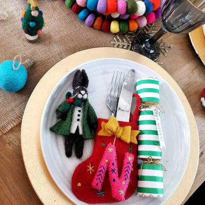 Handmade Felt Mini Alphabet Stockings