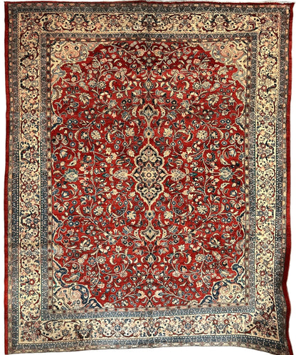 Handmade One-of-a-Kind Persian Mahal Rug - 10’ x 12’10”