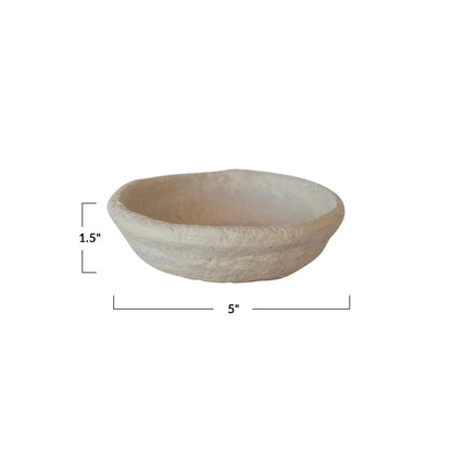 Handmade Paper Mache Small Bowl