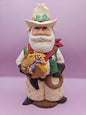 Handmade Western Santa – Hand-Painted Ceramic Christmas Decor (8.5"x4")
