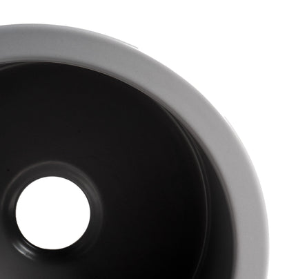 ALFI brand ABF1818R Round 18" x 18" Undermount / Drop In Fireclay Prep Sink