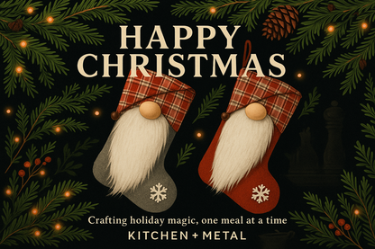 Happy Collection Christmas Gnome Stockings Banner