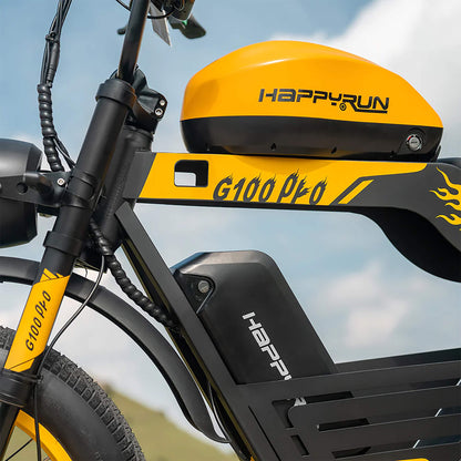 HappyRun G100 (G100 Pro) Long Distance Electric Fat Tire Bike Motorcycle (SAK95715)
