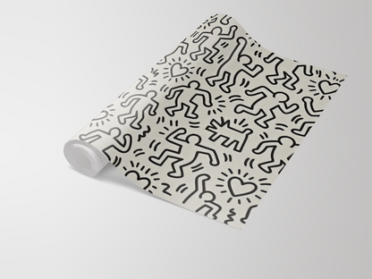 Haring Playhouse Wallpaper