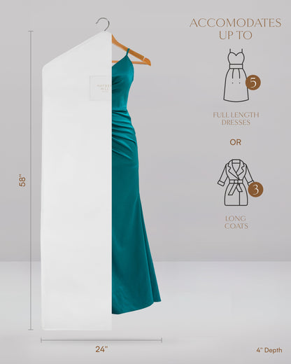 Long Organic Cotton Hanging Bag