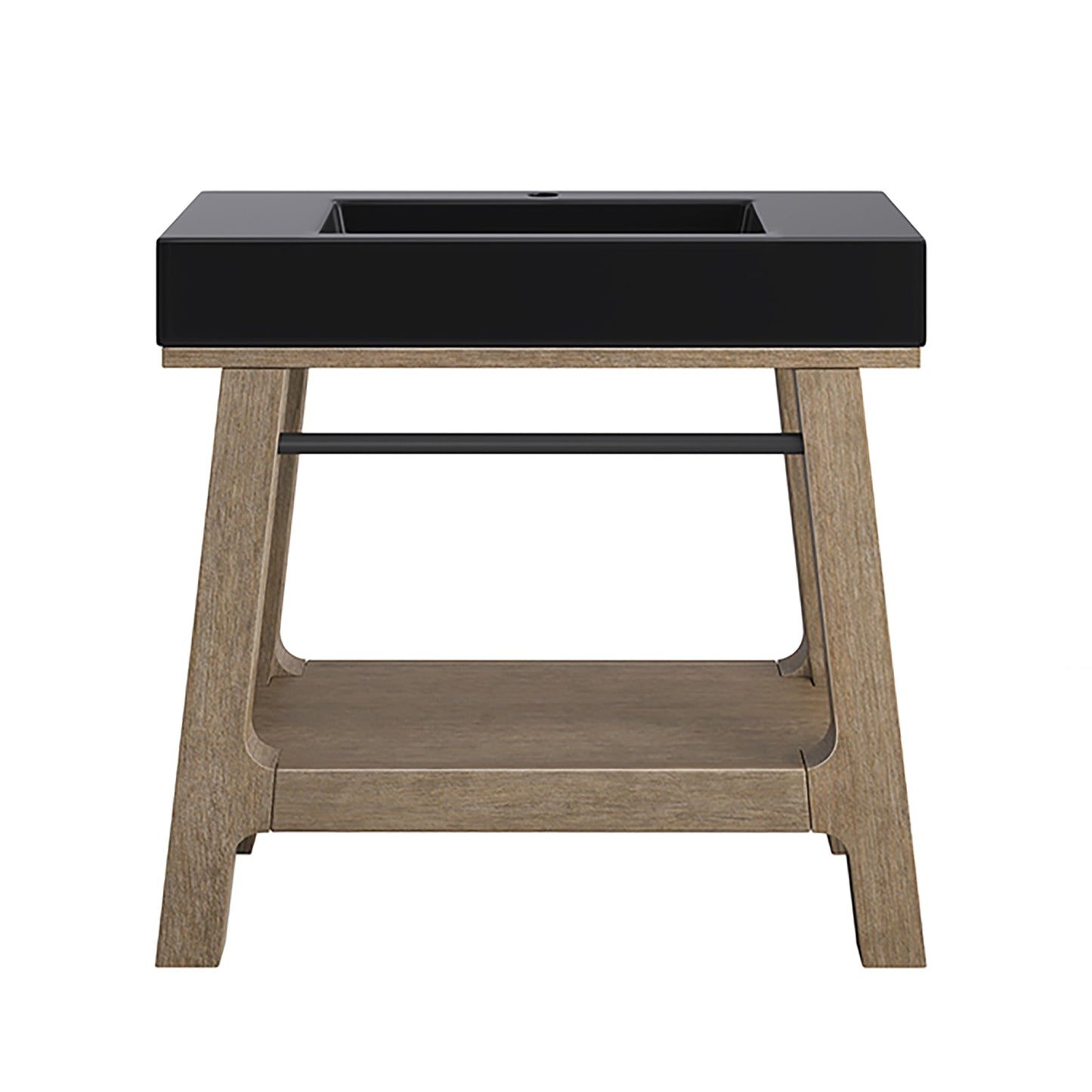 Auburn 36" Single Sink Console, Weathered Timber