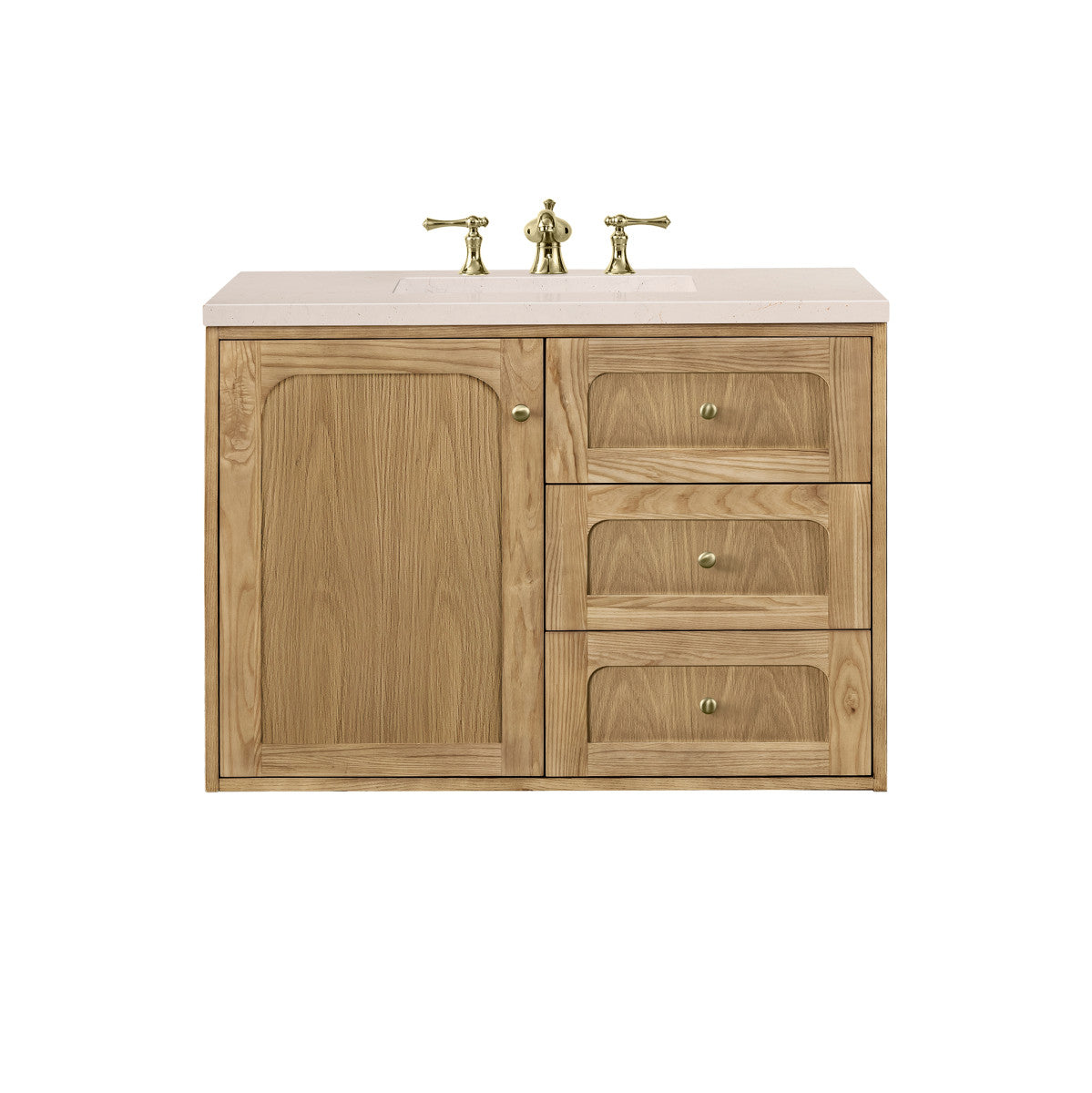 Laurent 36" Single Vanity Cabinet, Light Natural Oak