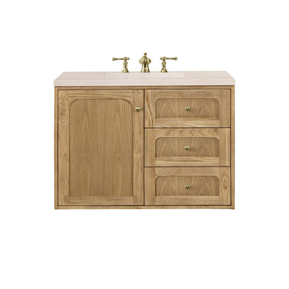 Laurent 36" Single Vanity Cabinet, Light Natural Oak