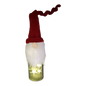 Lighted Bottle with Fabric Gnome -